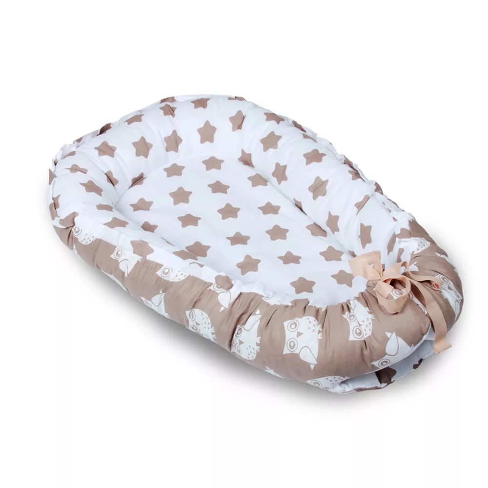 Г15 Подушка для сна - кокон &quot;Гнездышко&quot; для малыша в кровать  цвета: бежевый, розовый, бирюза, серый